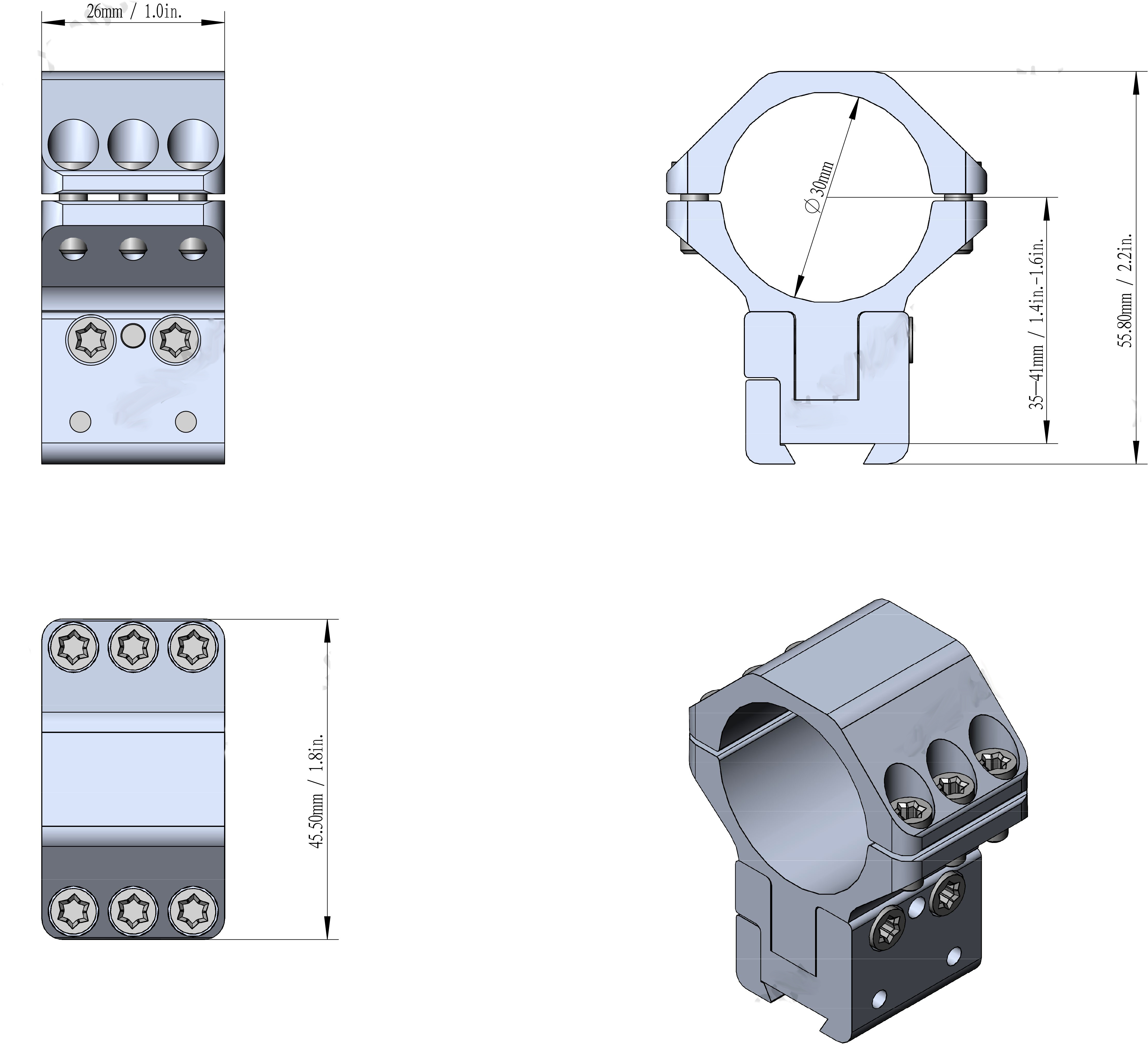 Vector Optics Xasr X Accu Adjustable Elevation Dovetail