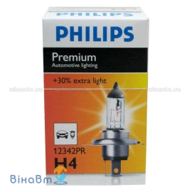 Галогенова лампа Philips Premium CP 12V 60/55W 12342PRC1 H4, фото 