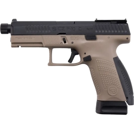 Пистолет страйкбольный ASG CZ P-10C OR-OT Dual-Tone 6 мм Black/fde, фото 