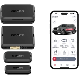 Автосигнализация Gazer S5 Hook с автозапуском (4G LTE + GPS + BT + Реле), фото 