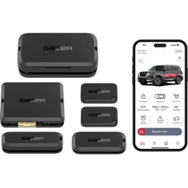 Автосигнализация Gazer S5 Overhand с автозапуском (4G LTE + GPS + BT Метки + Реле), фото 