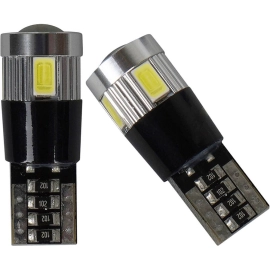 LED лампы AMS Longlife WY5W L2.1 T10 6000K Canbus (180°), фото 