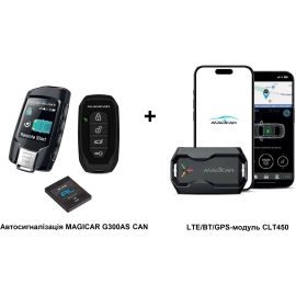 Автосигнализация MAGICAR G300AS CAN + LTE/BT/GPS-модуль CLT450, фото 