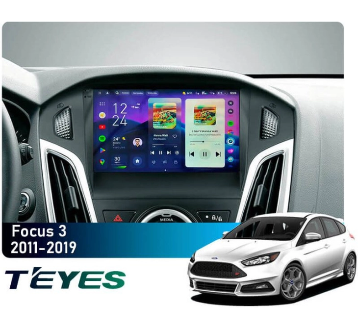 Штатная магнитола Teyes CC4 Pro 2k 8+128Gb Ford Focus 3 (Mk3) 2011-2019 9", Линейка: CC4 Pro 2k, Модификация: 8+128Gb, фото 2