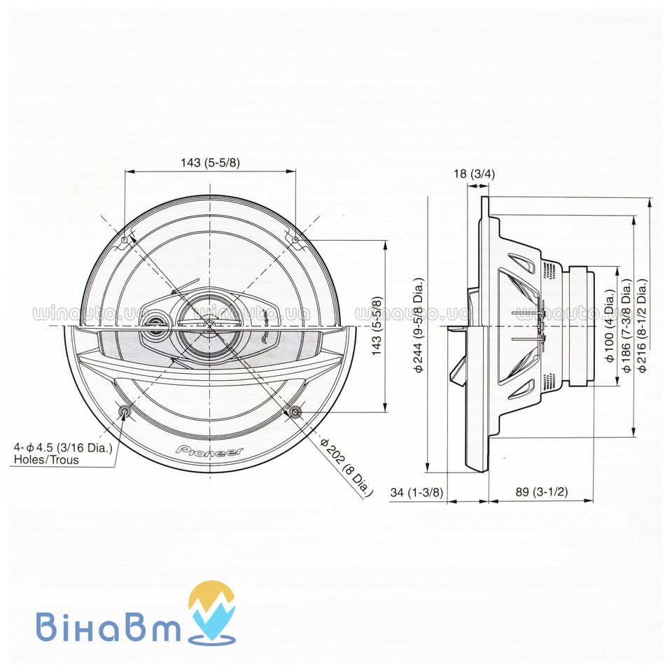 Pioneer TS-A2013i купить в Украине • Винавто интернет-магазин