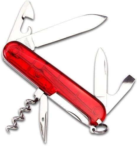 Victorinox Spartan in red transparent - 1.3603.T