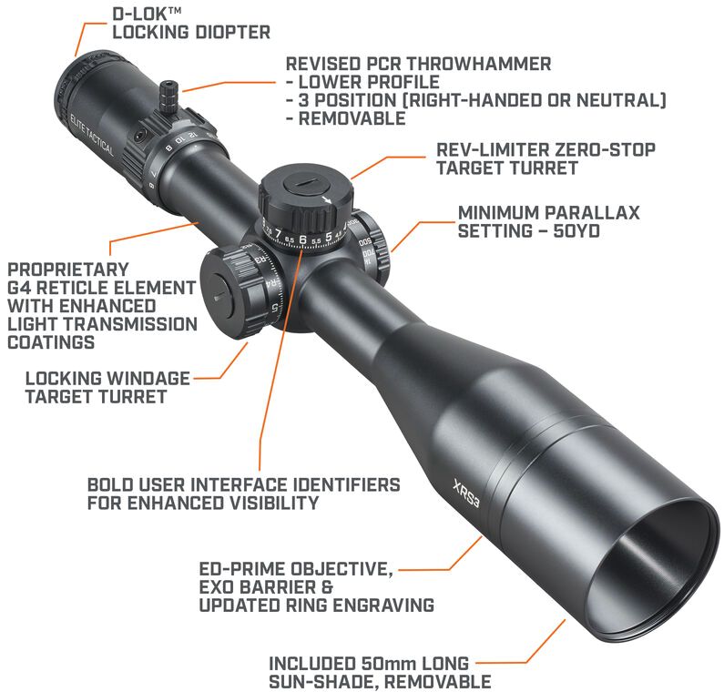 Bushnell Elite Tactical XRS3 6-36x56 F1 G4P (ETXRS3G4) купить в