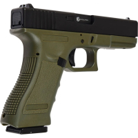 Пистолет страйкбольный Evolution E017 Gas 6мм OD Green, фото 4