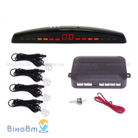 Парктроник Baxster PS-418-09 Black (4 датчика), Цвет датчиков: черный, фото 