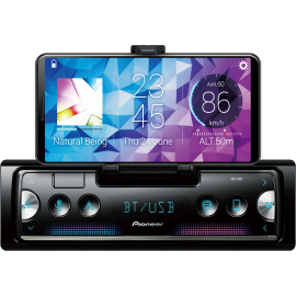 USB автомагнитола Pioneer SPH-10BT с Bluetooth и держателем для смартфона, фото 
