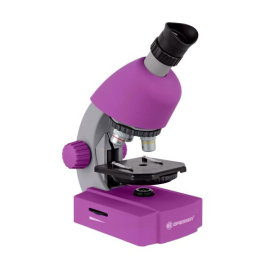 Микроскоп Bresser Junior 40x-640x Purple с набором для опытов и адаптером для смартфона (8851300GSF000), фото 
