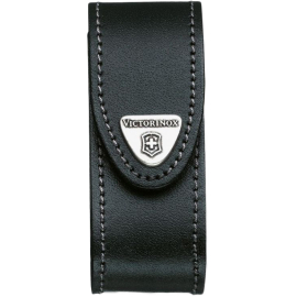 Чехол на пояс Victorinox 4.0520.3 кожа черный на липучке 84-91мм, фото 
