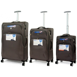 Набор чемоданов IT Luggage Satin Dark Grey S, M, L (IT12-2225-08-3N-S755), фото 
