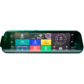 Видеорегистратор-зеркало Prime-X 110C 4G, 2 камеры, GPS, Wi-Fi, Bluetooth, ADAS, накладное, фото 