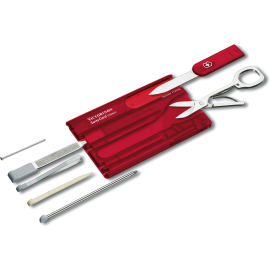 Швейцарская карта Victorinox Swisscard Red блистер (0.7100.TB1), Другие варианты: Red блистер, фото 