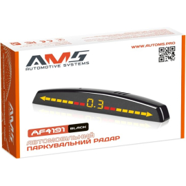 Парктроник AMS AF4191 Black (4 датчика), Цвет датчиков: черный, фото 