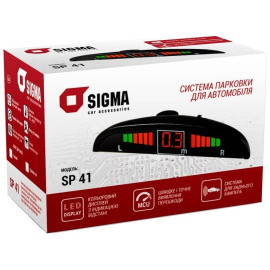 Парктроник Sigma SP-41 Black (4 датчика), Цвет датчиков: черный, фото 