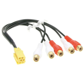 Адаптер линейных выходов Mini ISO-RCA ACV 1441-03, фото 