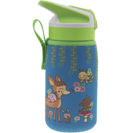 Термопляшка Laken Summit Thermo Bottle 0,35 л + NP Cover Bambinos (LTS3FB), Колір: синій, фото 