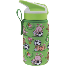 Термопляшка Laken Summit Thermo Bottle 0,35 л + NP Cover Pichichi (LTS3FP), Колір: зелений, фото 