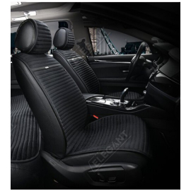 Набор авточехлов Elegant 700 216 Napoli черный на передние сиденья, Расцветка: черный, фото 