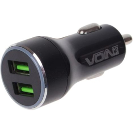 Автомобільний зарядний пристрій VOIN 36W, 2USB QC3.0, 12/24V, фото 