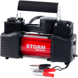 Автомобильный компрессор Storm Bi-Power 20400 10Атм 85 л/мин 360Вт двухцилиндровый, фото 
