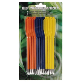 Стрела для арбалета Man Kung MK-PL-3C пластик 12 шт/уп Yellow, Blue, Orange, фото 