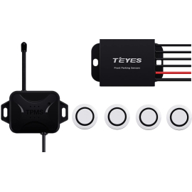 Парктроник Teyes R1 White (4 датчика), Цвет датчиков: белый, фото 