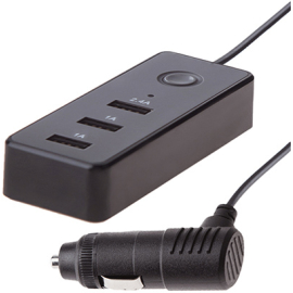 Автомобільний зарядний пристрій VOIN C-4416 3USB 12/24V - 5V 2,4А + 2х1А, фото 