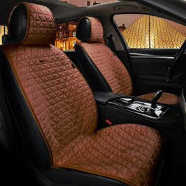 Набор авточехлов Elegant 700 316 Milano темно-коричневый на передние сиденья, Расцветка: коричневый, фото 
