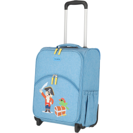 Чемодан Travelite Youngster Blue Pirate S (TL081697-25), Размер чемодана: S, Цвет: голубой, фото 