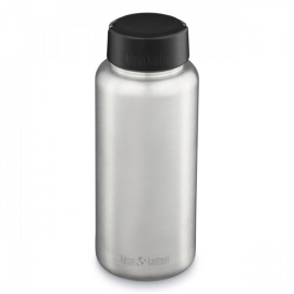 Бутылка для воды Klean Kanteen Wide Loop Cap 1182 мл Brushed Stainless (1009495), Цвет: серебристый, фото 