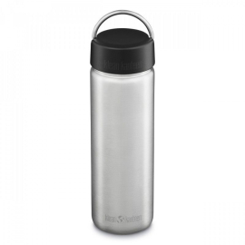 Бутылка для воды Klean Kanteen Wide Loop Cap 800 мл Brushed Stainless (1009489), Цвет: серебристый, фото 