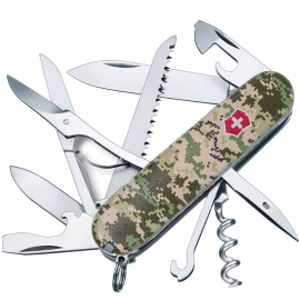 Швейцарський ніж Victorinox Huntsman Army Піксель з червоним лого (1.3713.3.W3941p), Інші варіанти: Піксель з червоним лого, фото 