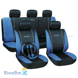 Набор авточехлов Milex Tango P+T голубой (40163) на передние и задние сиденья, Расцветка: голубой, фото 