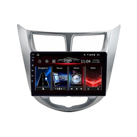 Штатна магнітола FORS.auto FS 4 MAX для Hyundai Verna, I-25, Accent (4+32Gb, 9") 2010-2014 (FS-5208), Лінійка: FS 4 MAX, Модифікація: 4+32Gb, Комплектація: Silver, фото 