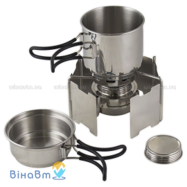 Набор посуды + спиртовая горелка Tatonka Alcohol Burner Set, фото 