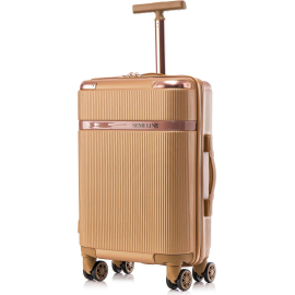 Чемодан Semi Line 20" S Gold (T5667-2), Размер чемодана: S, Цвет: золотистый, фото 