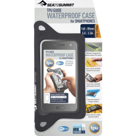 Гермочехол для телефона Sea to Summit TPU Guide W/P Case for Smartphones Black 13x7см, Цвет: черный, фото 