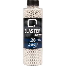 Страйкбольные шарики ASG Q Blaster 0,28г 3300шт White, фото 