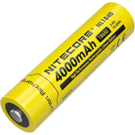 Аккумулятор литиевый Nitecore 18650 NL1840 4000mAh, защищенный, фото 