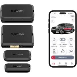 Автосигнализация Gazer S5 Hook с автозапуском (4G LTE + GPS + BT + Реле), фото 