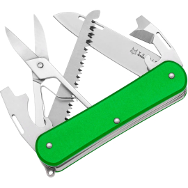 Нож многофункциональный Fox Vulpis Aluminium 5 инструментов OD Green, Другие варианты: Green, фото 