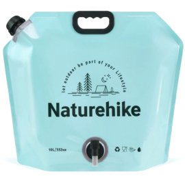 Складаний контейнер для води з поліетилену Naturehike CNK2450CF027 10 л синій, Колір: блакитний, фото 