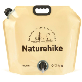 Складаний контейнер для води з поліетилену Naturehike CNK2450CF027 10 л жовтий, Колір: жовтий, фото 