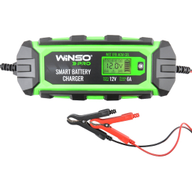 Зарядний пристрій Winso Pro 139510 LCD 12 В, 6 A, 4-150 Ач для автомобільного акумулятора, фото 