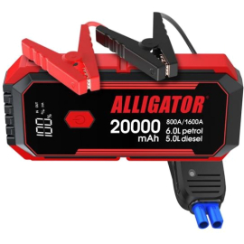 Бустер (пусковое устройство) Alligator JS843 800A/1600A, 20000mAh, фото 