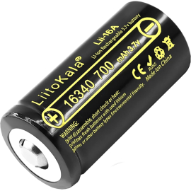Аккумулятор LiitoKala Lii-16A 3.7V 16340 700mAh, фото 