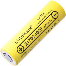 Аккумулятор LiitoKala Lii-40A 3.7V 21700 4000mAh, фото 